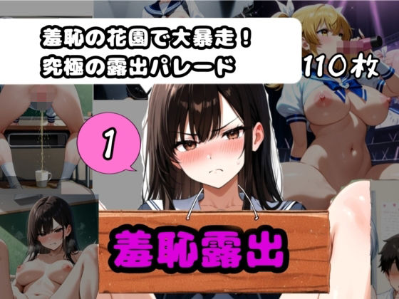 【エロ漫画】羞恥露出ヌードガールズ詰め1   〜羞恥の花園で大暴走！究極の露出パレード！