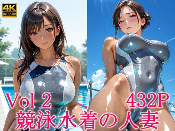 【エロ漫画】競泳水着の人妻2