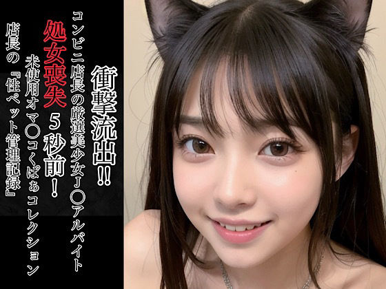 【エロ漫画】衝撃流出！！コンビニ店長の厳選美少女J◯アルバイト処女喪失5秒前！未使用オマ◯コくぱぁコレクション〜店長の『性ペット管理記録』〜