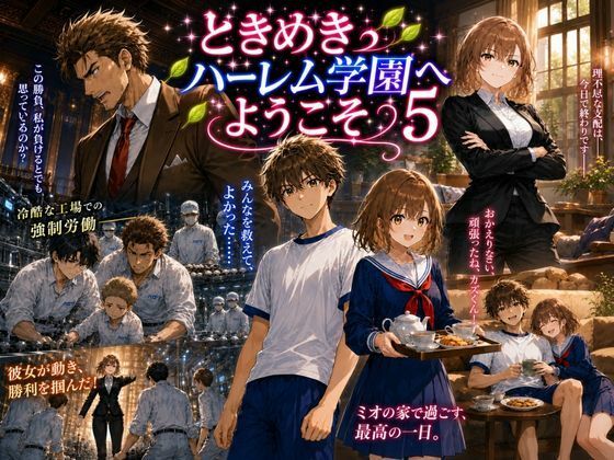 【エロ漫画】ときめきハーレム学園へようこそ5