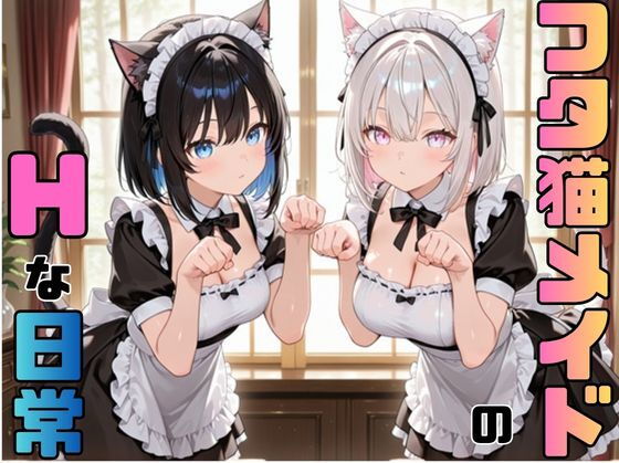 【エロ漫画】ふたなり猫耳メイドさんとHな日々