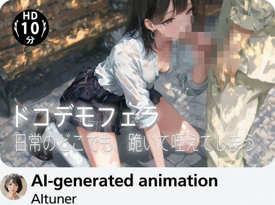 【エロ漫画】【10分HD】ドコデモフェラ―― 日常のどこでも、跪いて咥えてしまう。