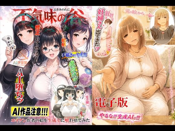 【エロ漫画】不気味の谷 エイケン作者の絵を生成AIに喰わせてみた 電子版