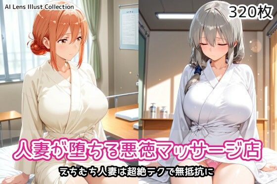 【エロ漫画】人妻が堕ちる悪徳マッサージ店