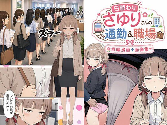 【エロ漫画】日替わりさゆりさんの通勤＆職場  短編漫画＋画像集
